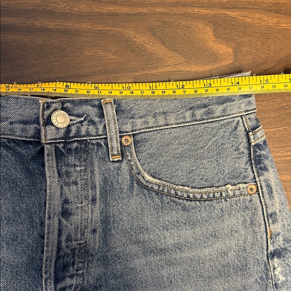 Agolde Organic Cotton Denim Shorts - Picture 10 of 13